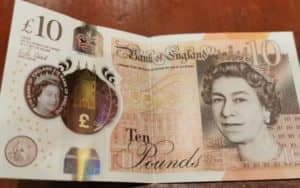 Counterfeit £10 GBP Bills