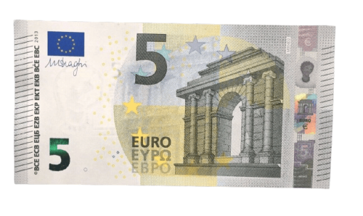 Counterfeit €5 Euro Bills